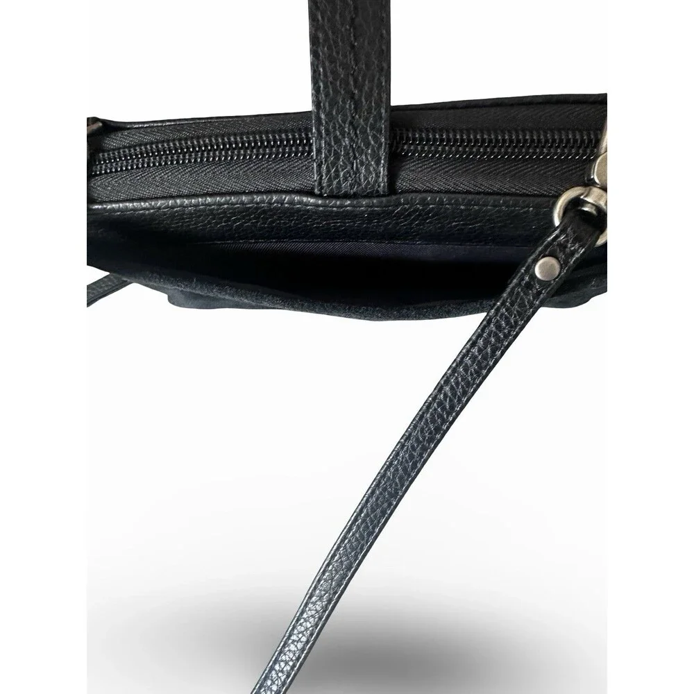 THE SAK 📱IRIS BLACK LEATHER & SUEDE  SMARTPHONE WALLET CROSSBODY EXCELLENT!!!